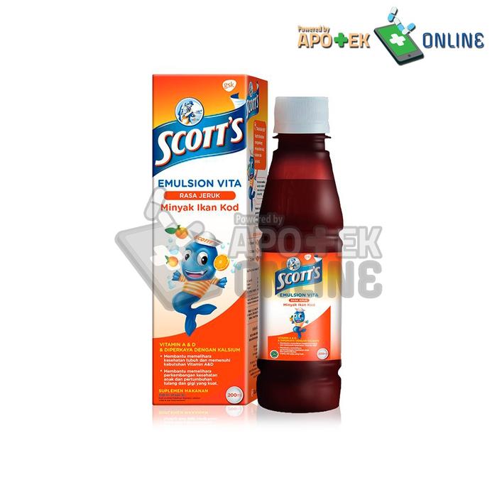 Gambar SCOTT`S EMULSION VITA 200ML dari Apotek Utama Sehat Kelapa Dua Kab. Tangerang Tokopedia