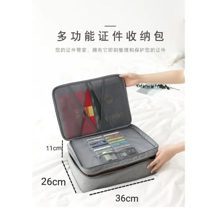 [LOCKIT] Travel Document Bag 3 Digit Password / Tas Dokumen Anti Air 2