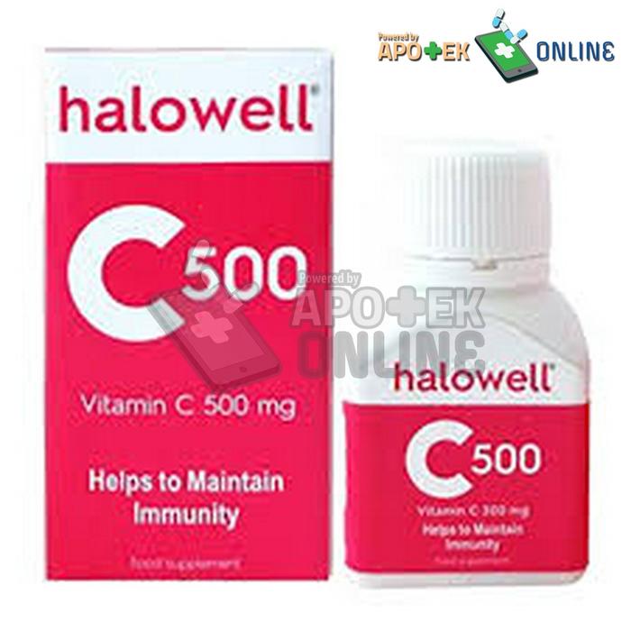 Gambar HALOWELL C 500MG 1 BOTOL 30 TABLET dari Apotek Ilna Farma Babelan Kab. Bekasi Tokopedia