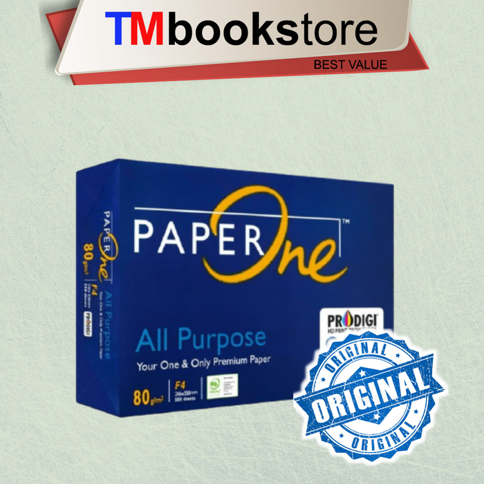 Gambar KERTAS F4 80GR PAPER ONE dari TMbookstore Best Value Kota Depok Tokopedia