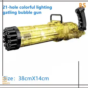 RoundCub Mainan Gelembung Sabun Bubble Gatling Gun 21 Holes - RC101