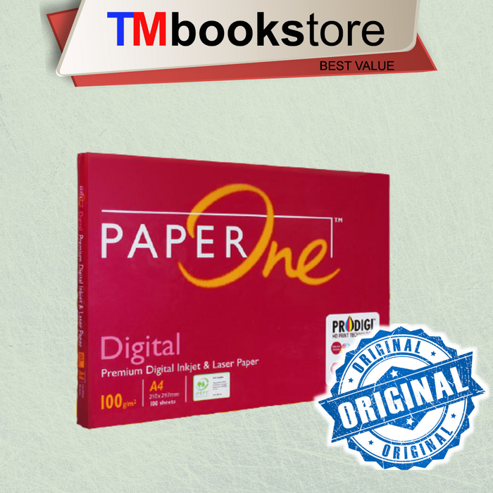 Gambar KERTAS A4 100GR -100 SHEET PAPER ONE | Kertas Print | Kertas Mencatat | Kertas Print Tugas | Tmbookstore dari TMbookstore Best Value Kota Depok Tokopedia
