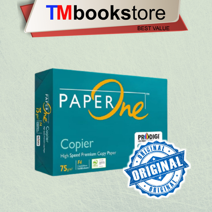 Gambar KERTAS F4 75GR PAPER ONE dari TMbookstore Best Value Kota Depok Tokopedia