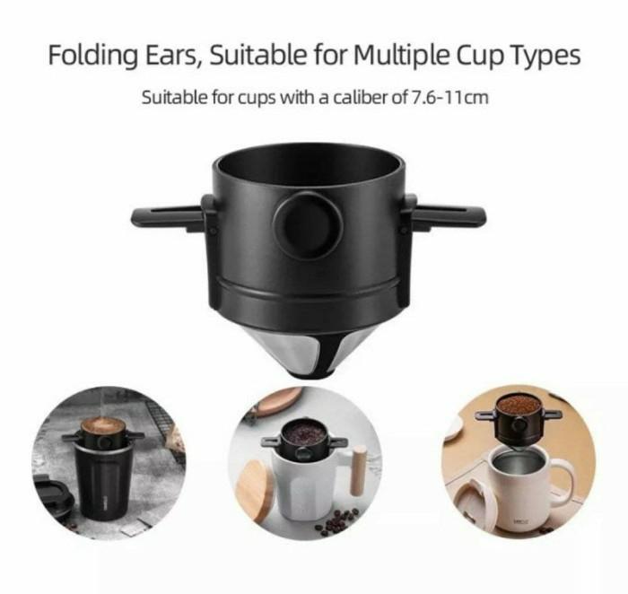 Dripper filter saringan seduh kopi bubuk coffee dipper portable DO 4