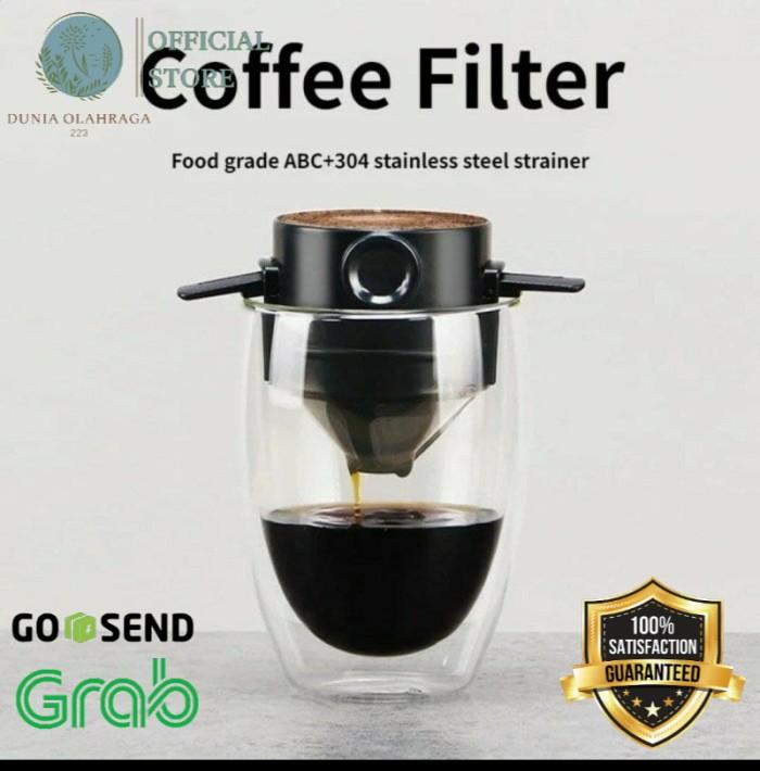 Dripper filter saringan seduh kopi bubuk coffee dipper portable DO 0