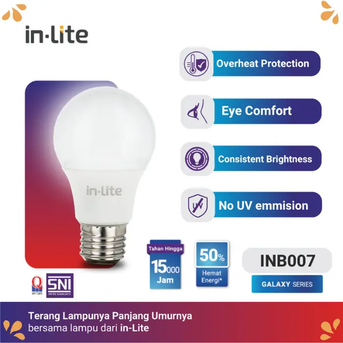 in-Lite, INB007, Bohlam Lampu LED Bulb, 5 Watt 1