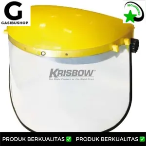 FACE SHIELD KRISBOW HEAD GEAR WITH CLEAR VISOR ALAT PELINDUNG DIRI