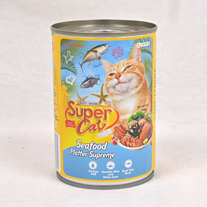 Gambar SUPERCAT Makanan Kucing Seafood Platter Supreme 400g dari Pet Republic Indonesia Kota Administrasi Jakarta Utara Tokopedia
