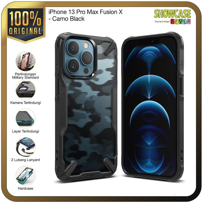 Gambar Ringke Compatible For iPhone 13 Pro Max Fusion X Camo Black Softcase Anti Crack Tipis dari ShowcaseFever Kota Administrasi Jakarta Utara Tokopedia