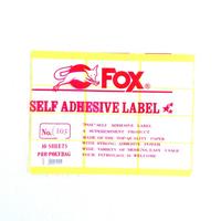 Gambar Fox Stiker Label Undangan Kertas HVS Sticker Self Adhesive Labels - 103 dari CENTRO TRADING Kota Bandung 1 Tokopedia