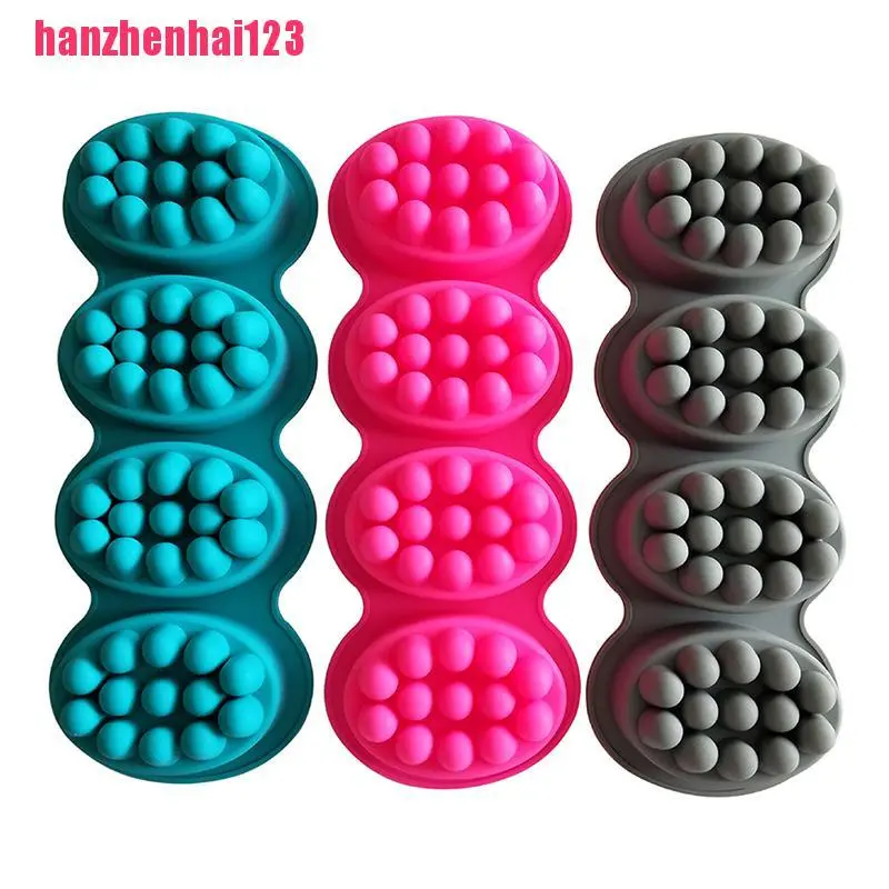 【HZH】Silicone Massage Soap Mold Therapy Bar Soap Making Tools Home
