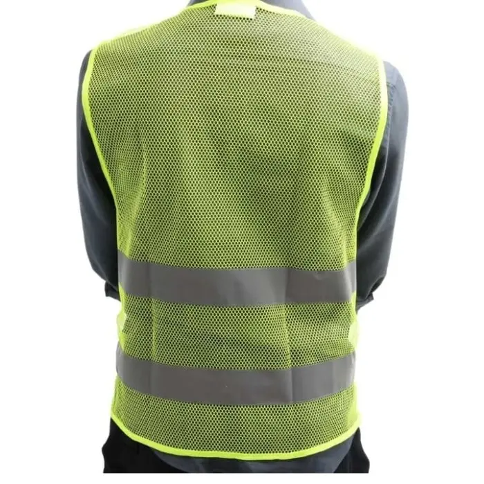 Krisbow Safety Vest Rompi Pengaman Kerja jaring Mesh Kuning Hijau Lime 1
