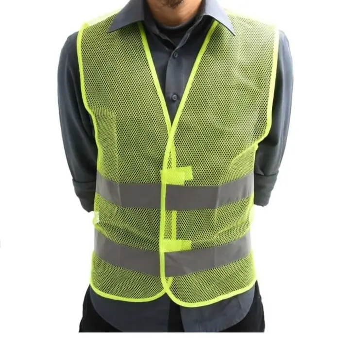Krisbow Safety Vest Rompi Pengaman Kerja jaring Mesh Kuning Hijau Lime 0