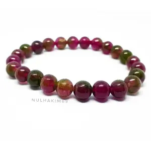 GELANG BATU NATURAL RUBY TANZANIA 8 MM ASLI