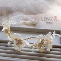 Gambar Aksesoris Tiara Sanggul Pesta Wedding lHairpieces Pesta Lenka - TPM014 - Putih dari Lenka Wedding Shop Kota Surabaya 4 Tokopedia