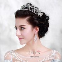 Gambar Aksesoris Mahkota Crown Mutiara Pesta Wedding l Lenka - MPW010 - Putih SIlver dari Lenka Wedding Shop Kota Surabaya 3 Tokopedia