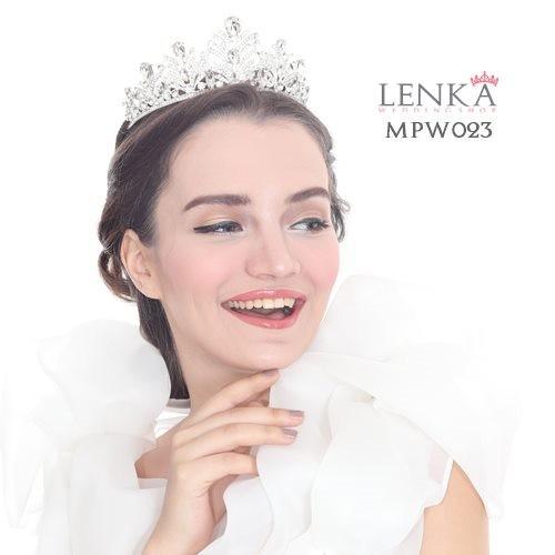 Gambar [BISA COD] MAHKOTA HEADPIECE BRIDAL AKSESORIS WEDDING PESTA WANITA MPW023 - Silver dari Lenka Wedding Shop Kota Surabaya 4 Tokopedia