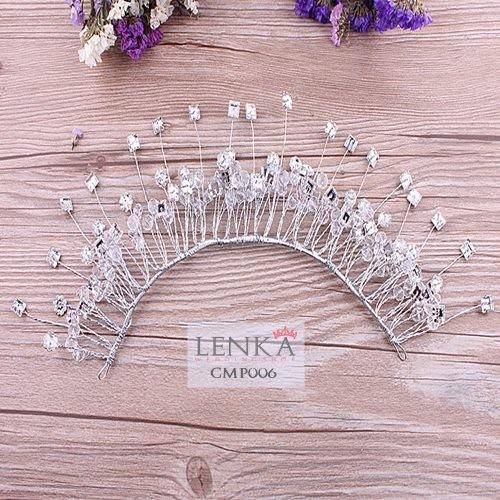 Gambar [PALING LARIS] MAHKOTA BRIDAL SHOWER ASESORIS PESTA SILVER PERMATA CMP006 - Silver dari Lenka Wedding Shop Kota Surabaya 4 Tokopedia