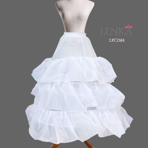 Gambar PETTICOAT SEMI BALL GOWN GAUN PESTA LPC024 - Putih dari Lenka Wedding Shop Kota Surabaya 4 Tokopedia
