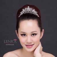 Gambar Mahkota Tiara Rambut Pesta Bridal Wanita l Lenka - MPM008 - Putih Silver dari Lenka Wedding Shop Kota Surabaya 1 Tokopedia