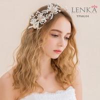 Gambar Aksesoris Tiara Sanggul Pesta Wedding lHairpieces Pesta Lenka - TPM014 - Putih dari Lenka Wedding Shop Kota Surabaya 3 Tokopedia