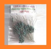 Gambar QTY 100 pcs Resistor 120K 0.5W Metal film dari Nivico shop Kota Administrasi Jakarta Barat 1 Tokopedia