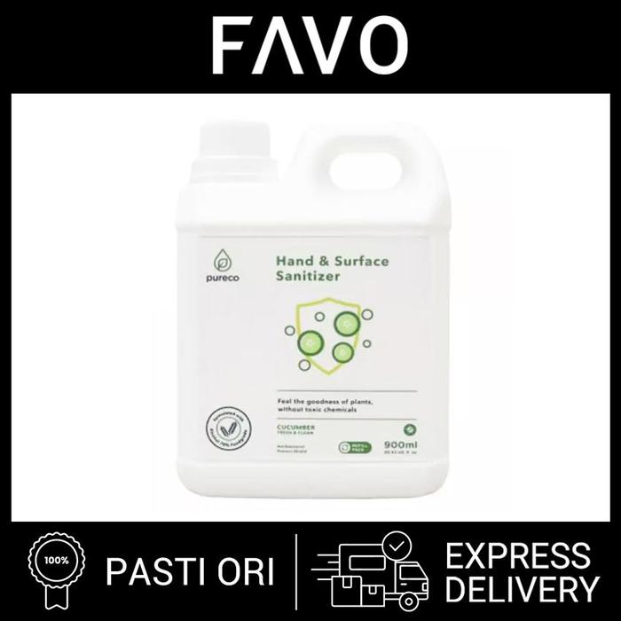 Gambar Hand Sanitizer - Pureco Hand & Surface Sanitizer - 900 mL dari FAVO Official Store Kota Administrasi Jakarta Selatan Tokopedia