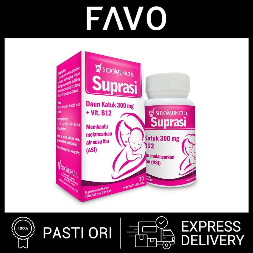 Sidomuncul Herbal Suprasi - 30 Kapsul - Daun Katuk Air Susu Ibu ASI