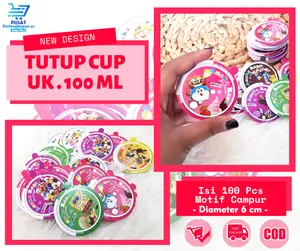 TUTUP CUP ES KRIM 100 ML ISI 100 PCS