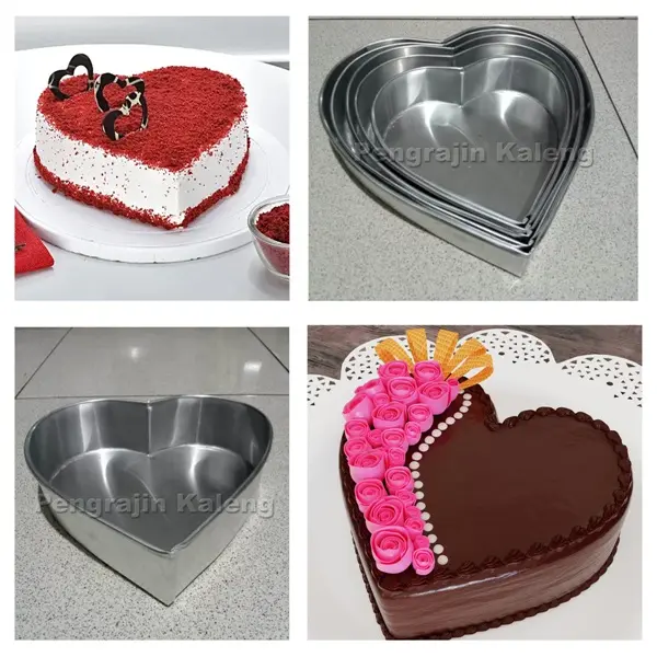 Loyang Love / Loyang Hati / Loyang Tart Cake / Heart Pan (Tinggi 5 CM)