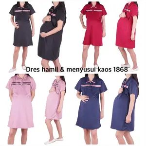 Dress Hamil & Menyusui Kaos D1868