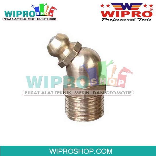 Gambar WIPRO Naple Grease Brass(Kuningan) Bengkok 45° m 6x1 dari wiproshop Kota Surabaya Tokopedia