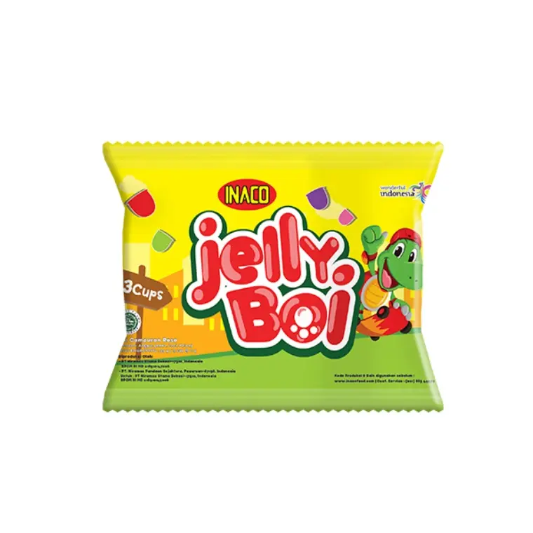RENCENG INACO JELLY BOI ISI 10 x 33 GRAM ISI 3 PCS JELI AGAR PUDING