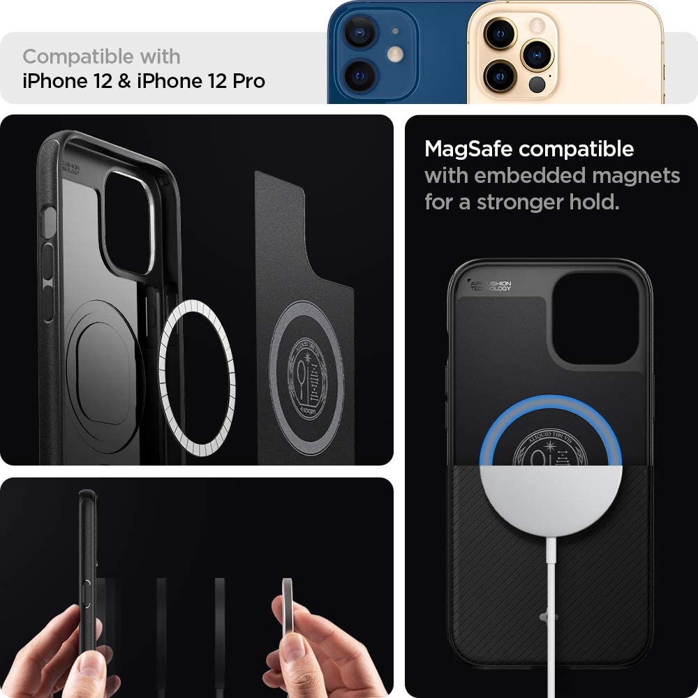 Case iPhone 12 Pro Max Mini Spigen Mag Armor MagSafe Matte Casing