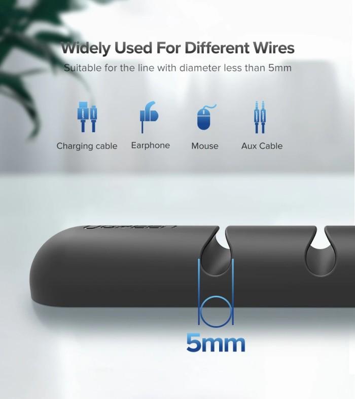 Cable Clip UGREEN Holder Organizer Silikon Penjepit / Perapi Kabel