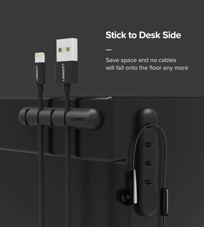 Cable Clip UGREEN Holder Organizer Silikon Penjepit / Perapi Kabel