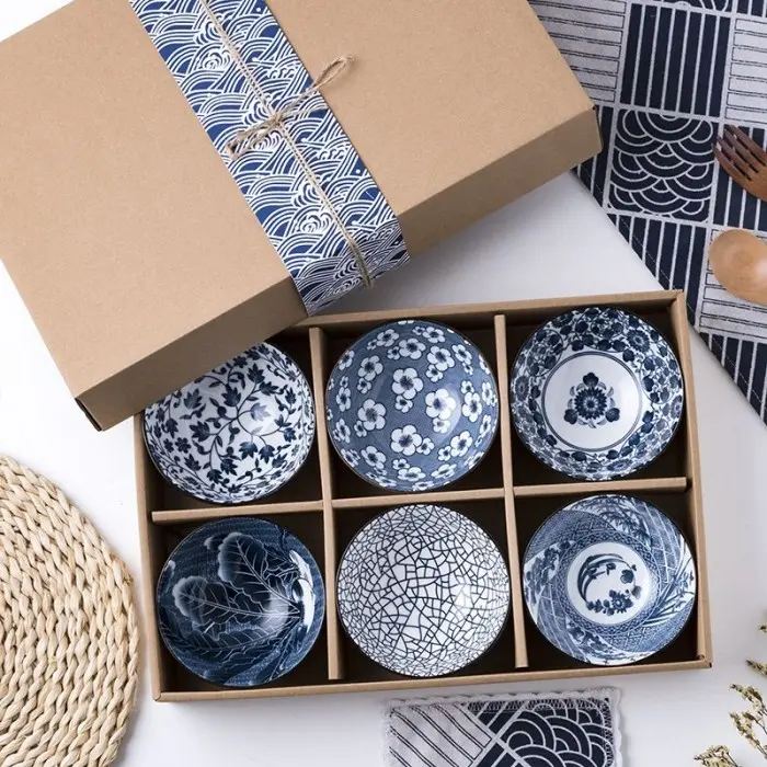 Japanese Ocean Bowl Set Box / Set Hampers Imlek Hadiah Kado Pernikahan