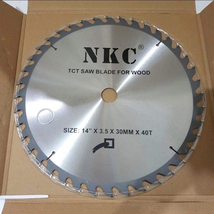 Gambar Mata circular saw NKC 14" 40T cut potong kayu circel sirkel 14 inch 40 dari RAJANE TEKNIK Kota Depok Tokopedia