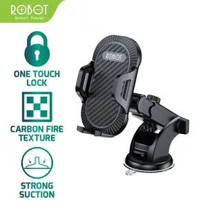 ROBOT Car Holder RT-CH12 Suction Cup Automatic Lock 360° Holder Mobil