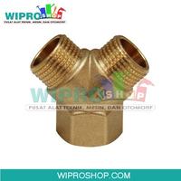 Gambar WIPRO WN5106 Y-Type Connector F1/2" x M1/2" x M1/2" dari wiproshop Kota Surabaya 1 Tokopedia