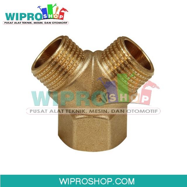 Gambar WIPRO WN5106 Y-Type Connector F1/2" x M1/2" x M1/2" dari wiproshop Kota Surabaya Tokopedia