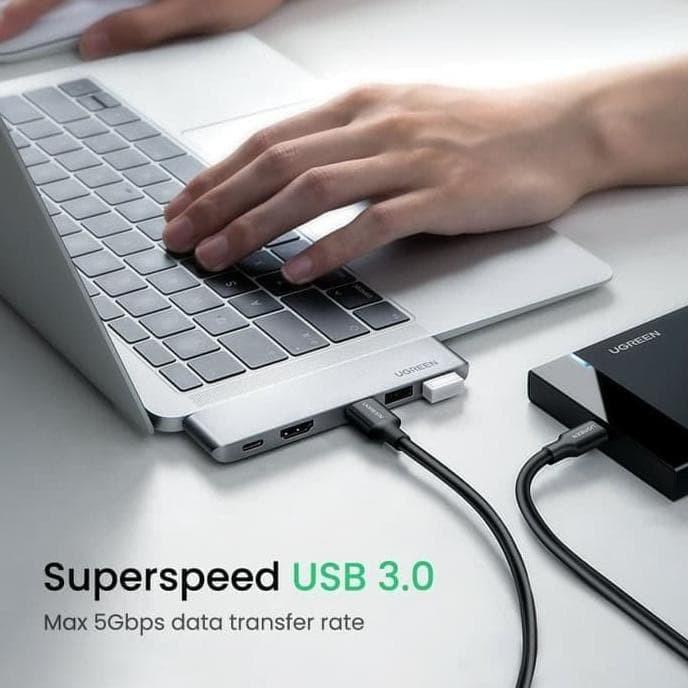 Adapter HUB Macbook 5in1 UGREEN Multi Port USB Type C Mini Adapter