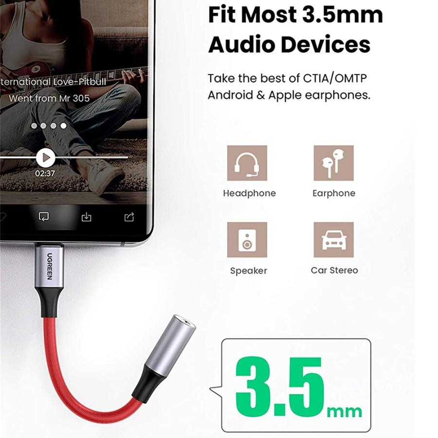 Cable Adapter DAC USB C to Jack Audio 3.5mm UGREEN Audio Converter