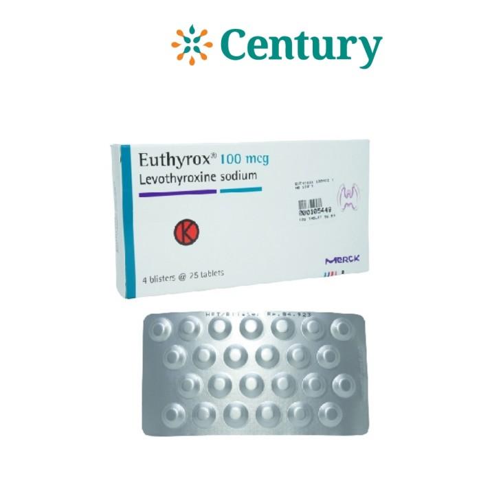 EUTHYROX 100 MCG BLISTER 25 TABLET
