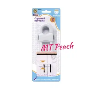 BABYLOO PENGAMAN LEMARI 18.6x5.6CM 2PCS / CUPBOARD BOLT LOCK 2PCS