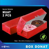 Gambar Box DONAT - Dus Donat - Kotak Donat - MERAH - ISI 2 dari Ecopaq Kota Administrasi Jakarta Barat 1 Tokopedia