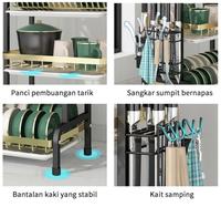 Gambar Rak Pengering Piring 2 susun Stainless Rak Piring Dapur Anti Karat dari My Jeck Store Kota Administrasi Jakarta Barat 4 Tokopedia