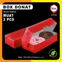 Gambar Box DONAT - Dus Donat - Kotak Donat - MERAH - ISI 2 dari Box Stop Kota Administrasi Jakarta Barat 1 Tokopedia
