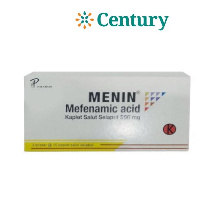 Gambar MENIN 500 MG 1 STRIP 10 TABLET/ASAM MEFENAMAT/MEFENAMIC ACID/NYERI dari Century Healthcare Express Kota Administrasi Jakarta Pusat Tokopedia