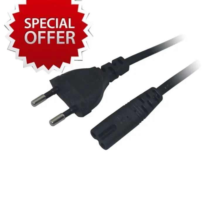 Kabel Power Colokan Listrik AC TAPE RADIO PRINTER Angka 8 / 2 lubang